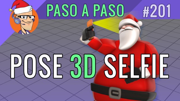 Tutorial de Animacion 3D: Pose de Selfie Navideña (Maya, Blender, 3DMax, c4D)