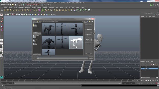 Corto animado «Maldecido» dentro de Autodesk Maya