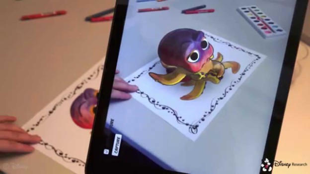 Realidad aumentada: dibujos coloreados (Disney)